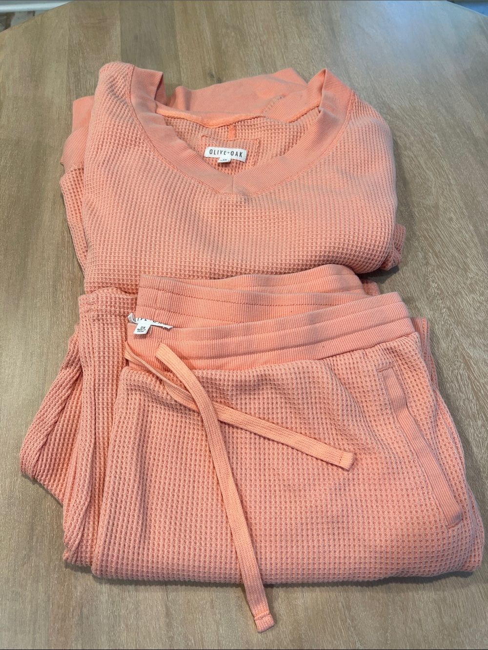 Olive and oak matching casual set